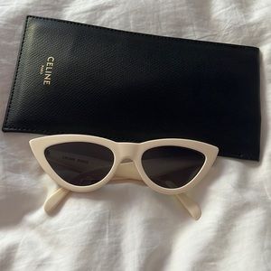 Celine Cat eye sunglasses white/cream